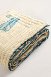 Lotus Organik Pamuk El Yapımı Yatak Örtüsü - uniqlooms.com